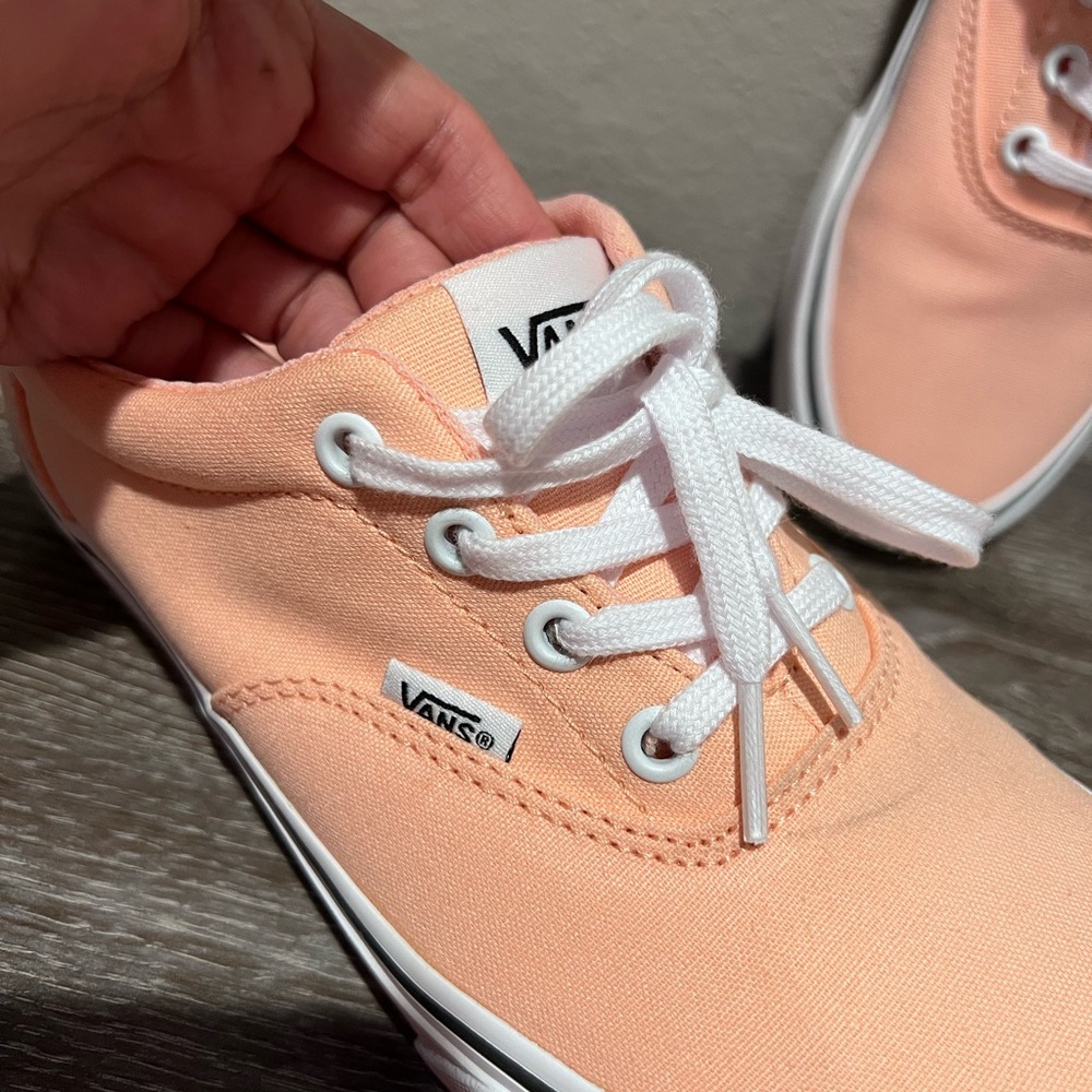 Vans Peach coral orange Doheny Canvas Sneakers women’s sz 7.5 - Picture 4 of 7